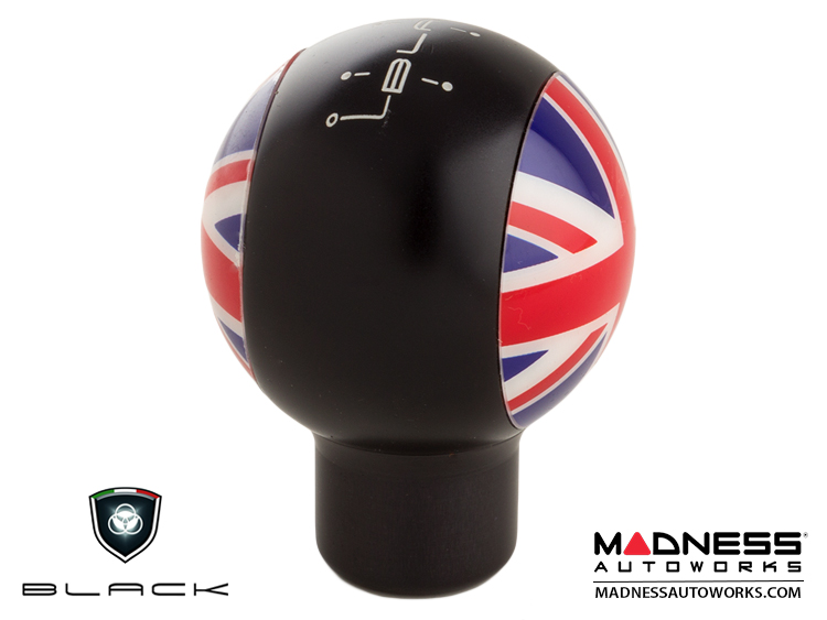 MINI Cooper Gear Shift Knob - Black w/ Union Jack Design